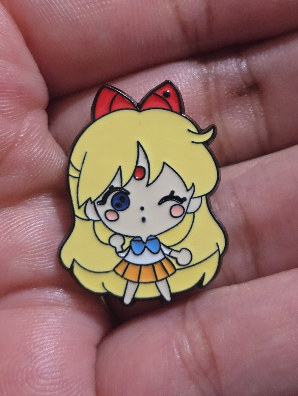 Sailor Venus Enamel Pin - Yellow, Orange, Blue